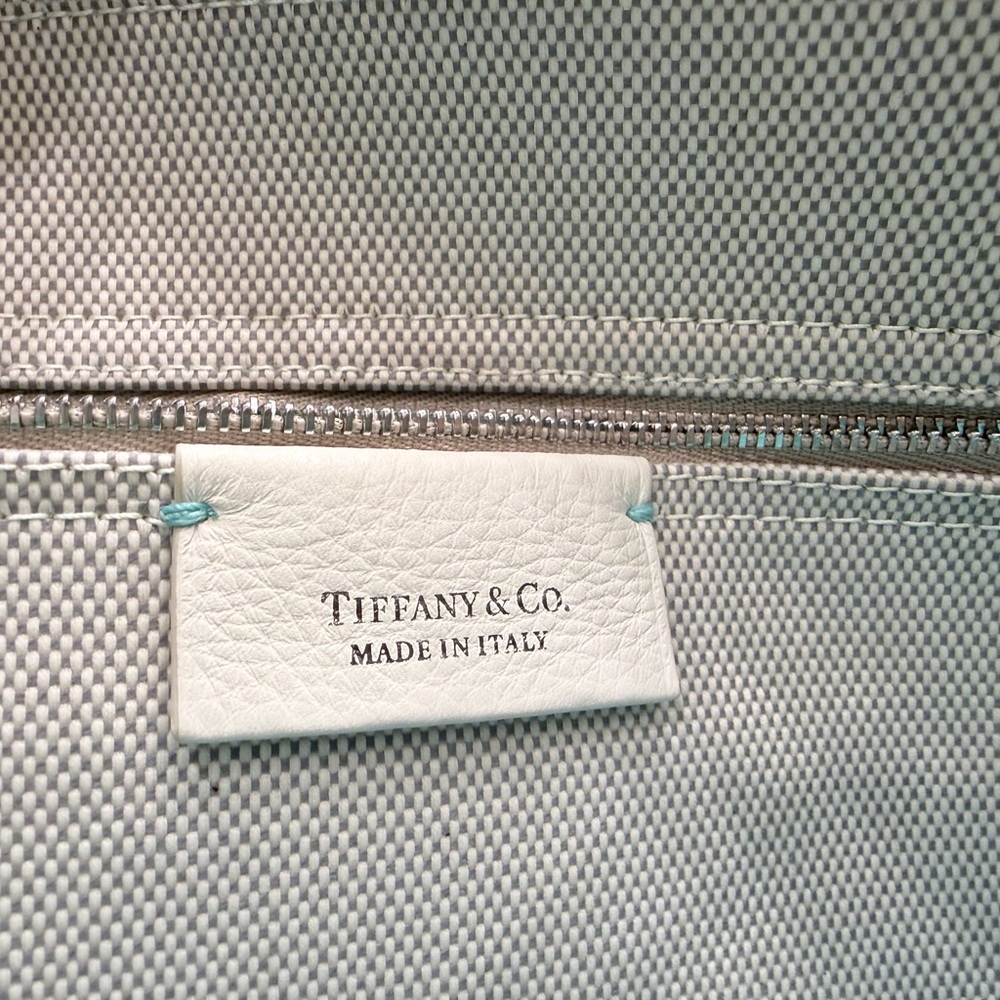 Tiffany & Co. Matching Canvas Tote & Makeup Bag - Picture 3 of 7